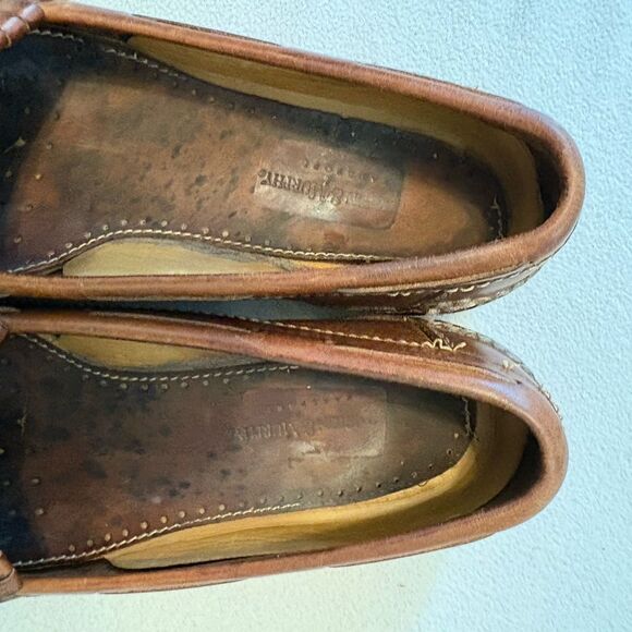Allen Edmonds Grayson Brown Tassel Loafers Leather Mens 9E USA main image 5